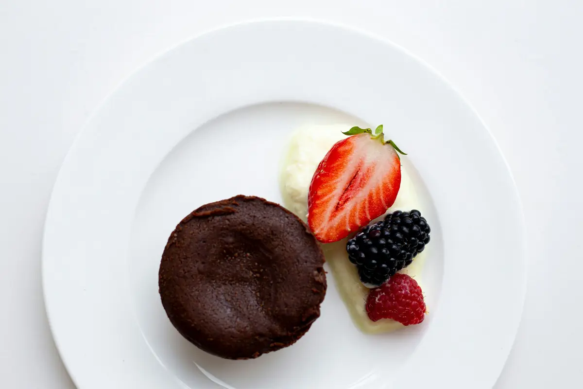 Moelleux au chocolat et fruits rouges